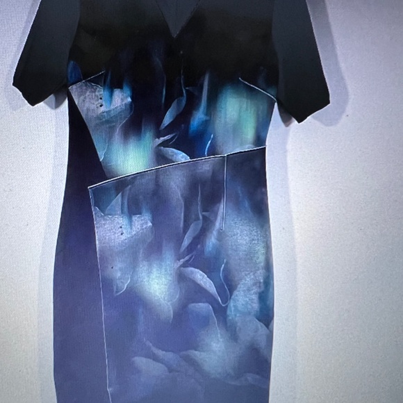 Elie Tahari multicolored and black regular size U.S. 8 Dress - Picture 10 of 10